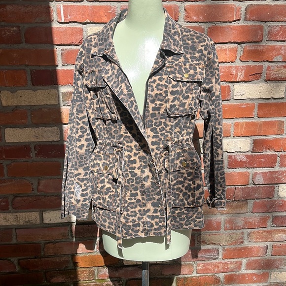 NWT POL Burst of Beauty Leopard Jacket Small - Picture 2 of 8